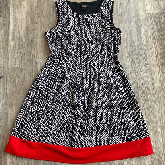 alyx sleeveless fit & flare dress Sleeveless Fit and Flare Mini Dress Red / M main image 1